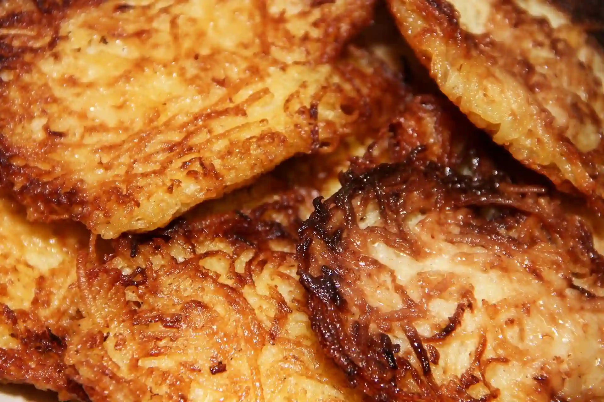 A close up image of a hashbrown.